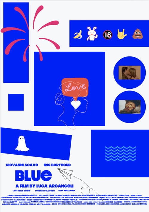 Blue poster