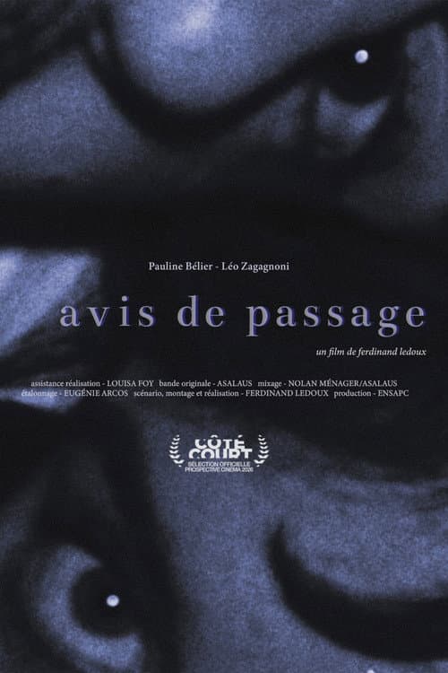 Avis de passage poster