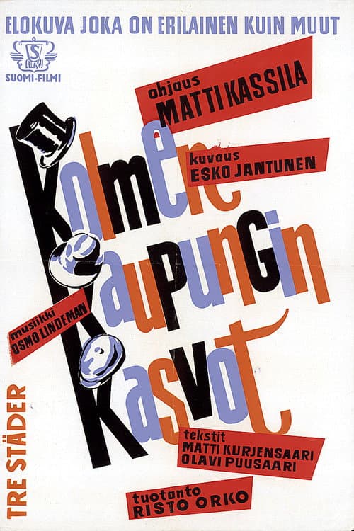 Kolmen kaupungin kasvot poster