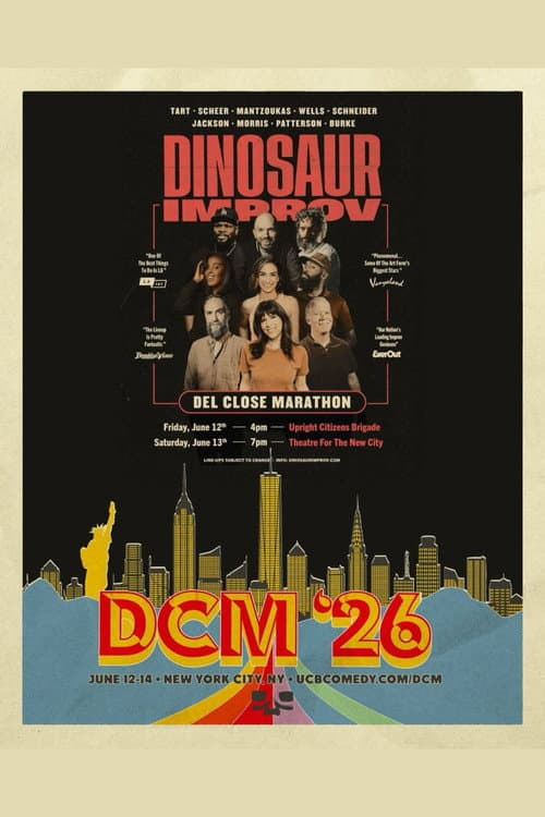 Dinosaur Improv: DCM '26 poster