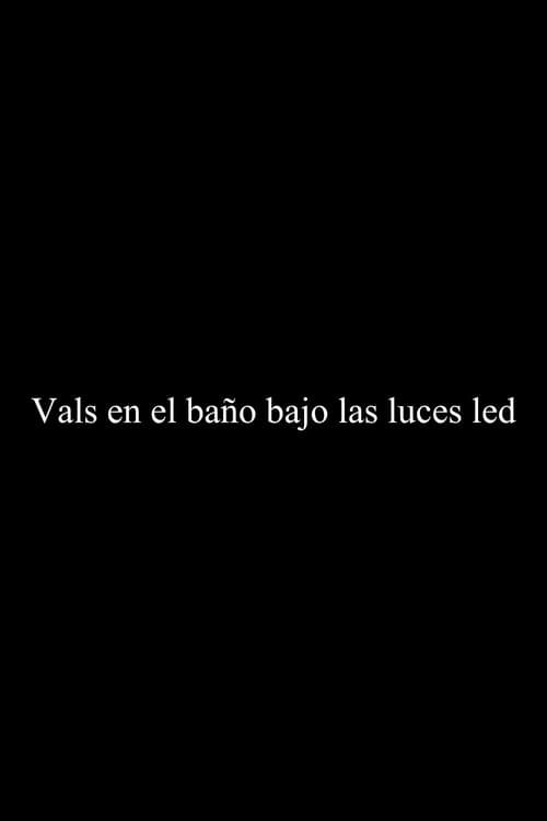 Vals en el baño bajo las luces LED poster