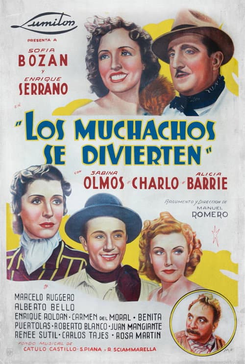 Los muchachos se divierten poster