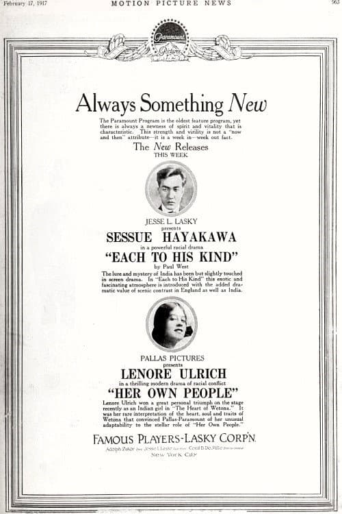 Each to His Kind poster
