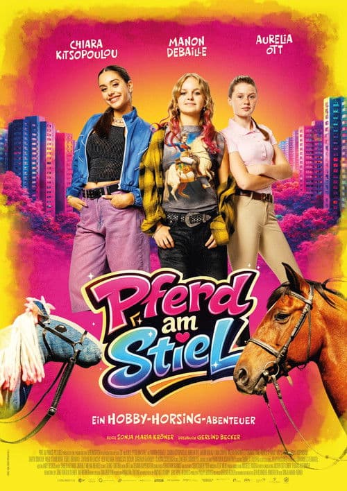 Pferd am Stiel poster