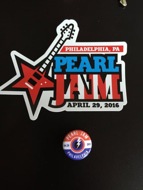 Pearl Jam: Philadelphia 2016 poster