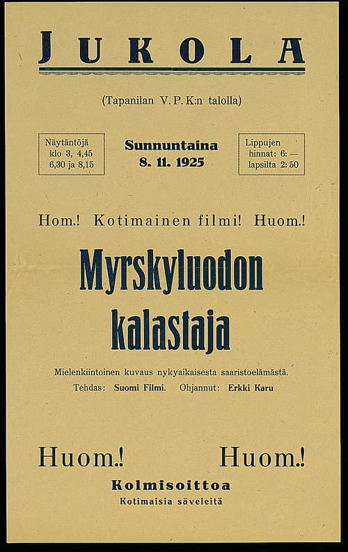 Myrskyluodon kalastaja poster
