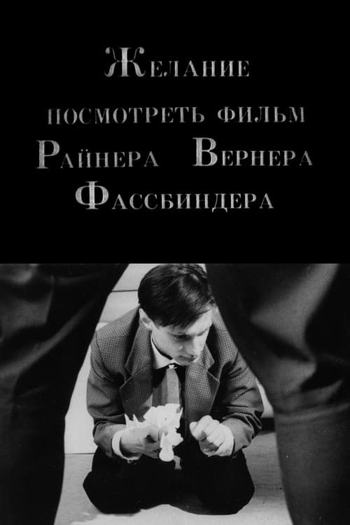 The Desire to See a Film of Rainer Werner Fassbinder poster