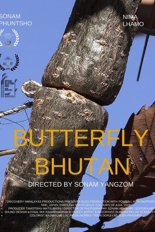 Butterfly Bhutan poster