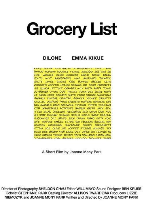 Grocery List poster