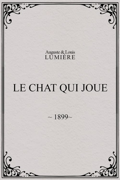 Le chat qui joue poster