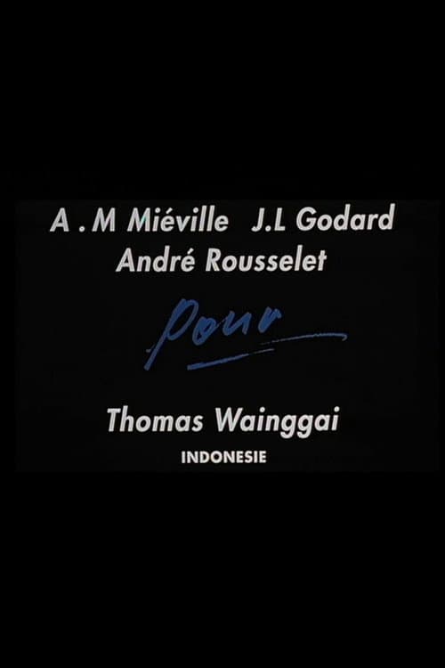 For Thomas Wainggai poster
