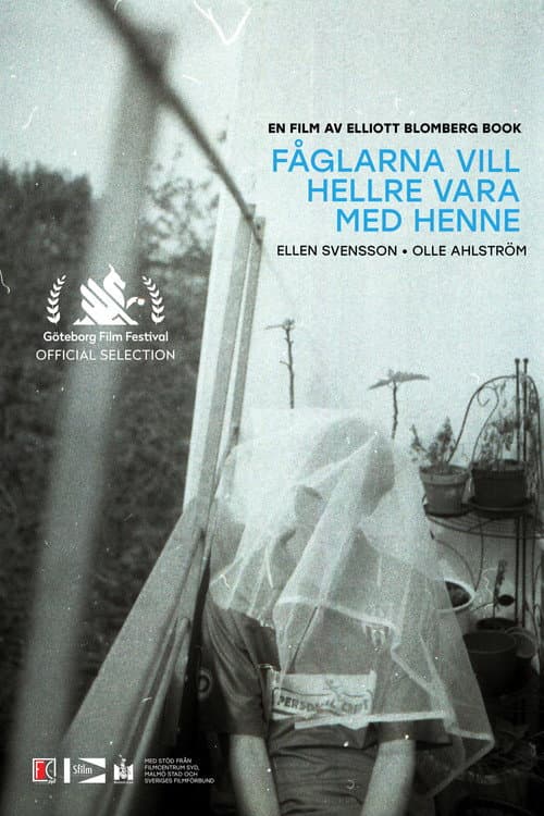 Fåglarna vill hellre vara med henne poster