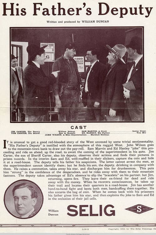 His Father's Deputy poster