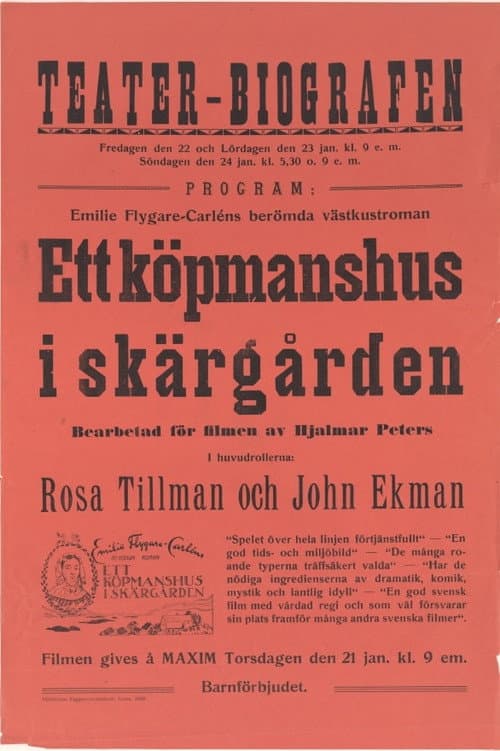 A Commercial House in the Archipelago poster