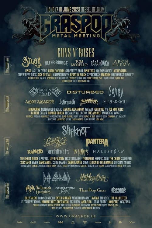 Papa Roach: Live at Graspop poster