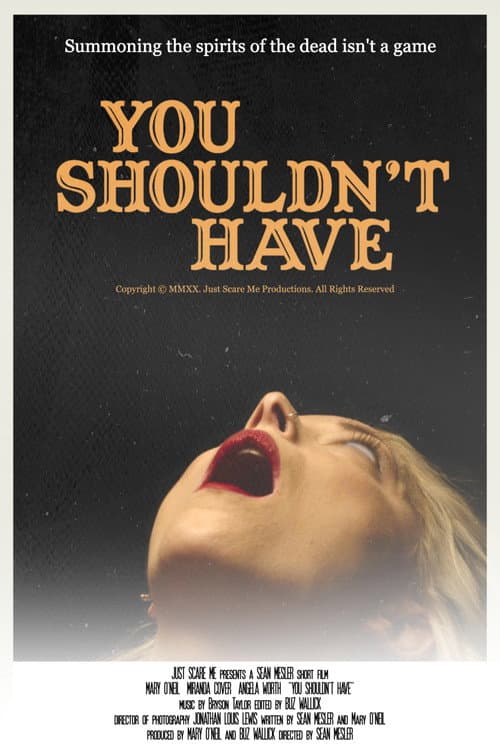 You Shouldn't Have poster